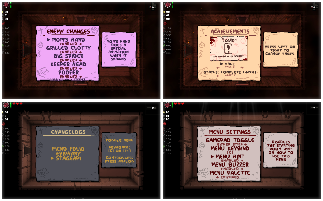 A collage of four images all displaying examples of how dead sea scrolls can be used